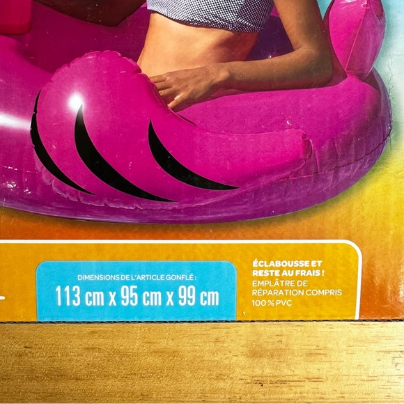 Inflatable Toy for Beach or Pool Large Pink flamingo for kids or adults age 9 + - Picture 6 of 6